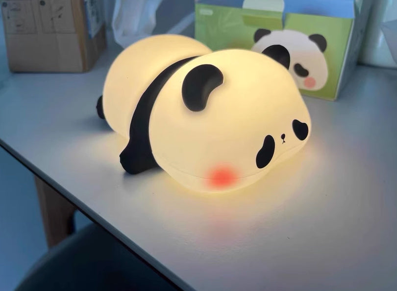 Cute Silicone Night Lights Sheep Cartoon - Rechargeable Timing Dimming Sleep Light for Children's Room