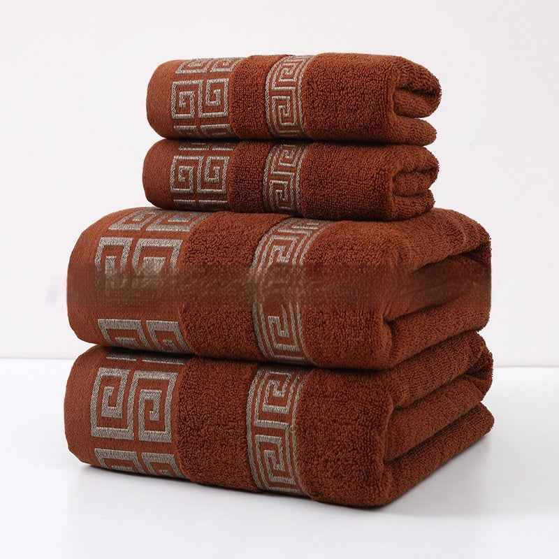 Wide Satin Jacquard Beach Cotton Bath Towel