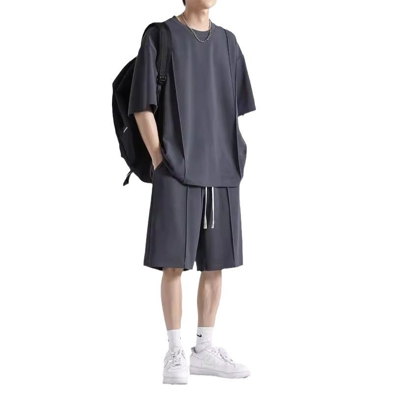 Men's Ice Silk T-Shirt - Cooling Short Sleeve Summer Shirt
