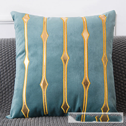 Golden Sofa Pillow Office Car Lumbar Cushion