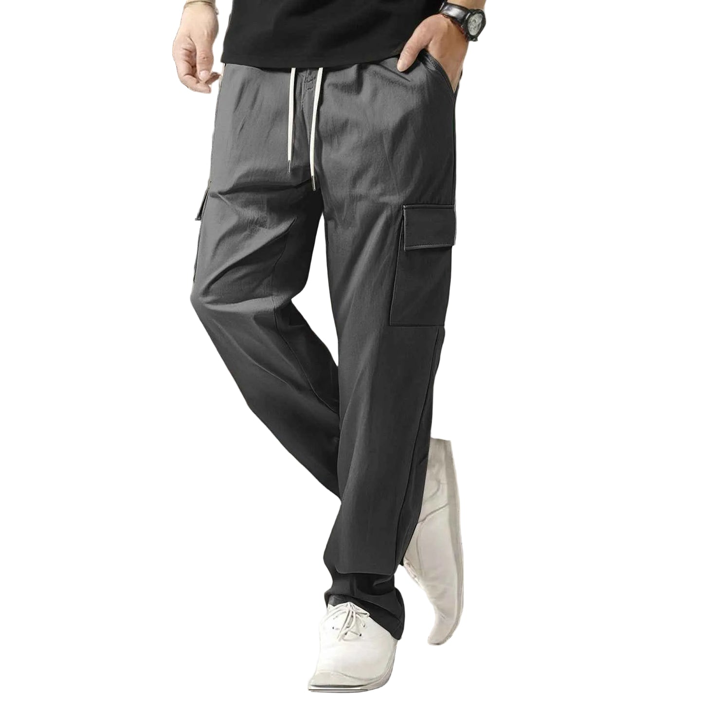 Men's Casual Trousers Loose Thin Fashionable Sports Quick-drying