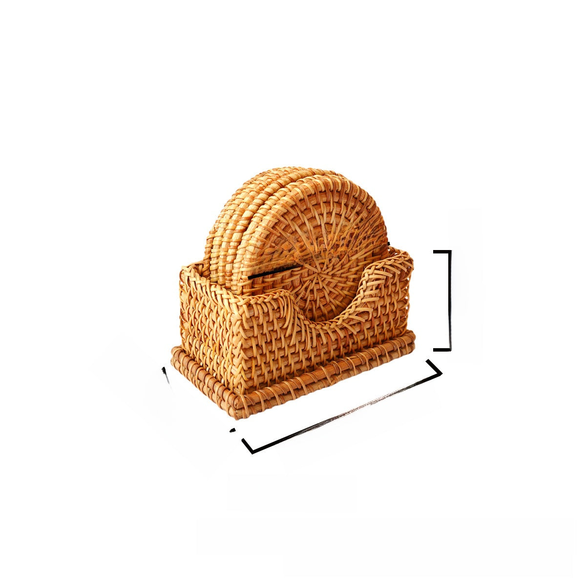 Eco-Friendly Woven Coasters - Natural Autumn Vine Material Set