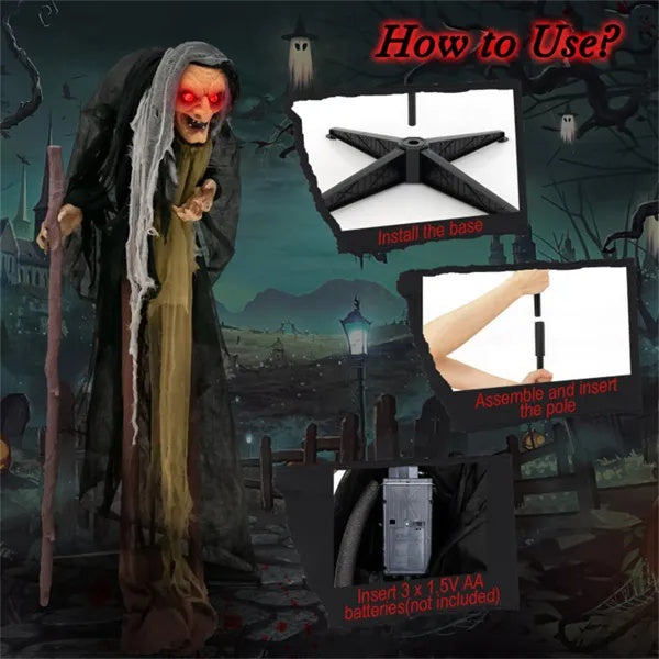 Halloween Witch Prop Decoration - Premium Display Piece