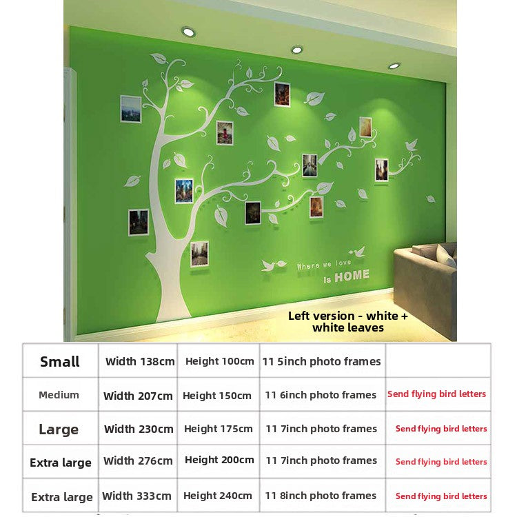 3D Acrylic Photo Tree Wall Stickers