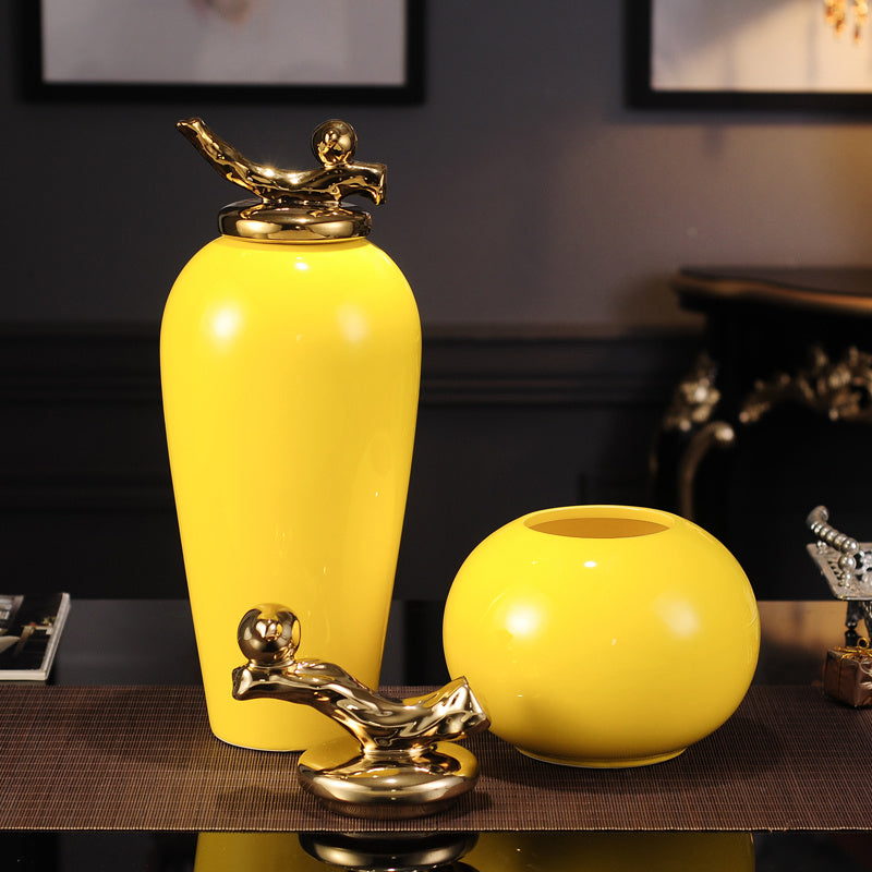 Premium Modern Minimalist Ceramic Home Decoration Ornaments - Contemporary Design
