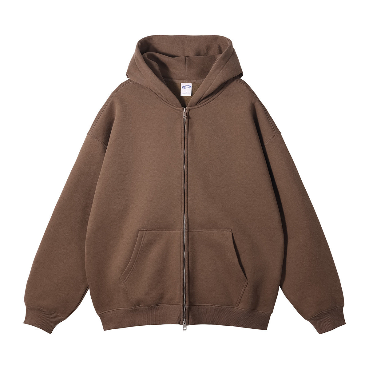 Men's Premium Zippered Hoodie - Comfortable Full-Zip Sweatshirt with Adjustable Hood