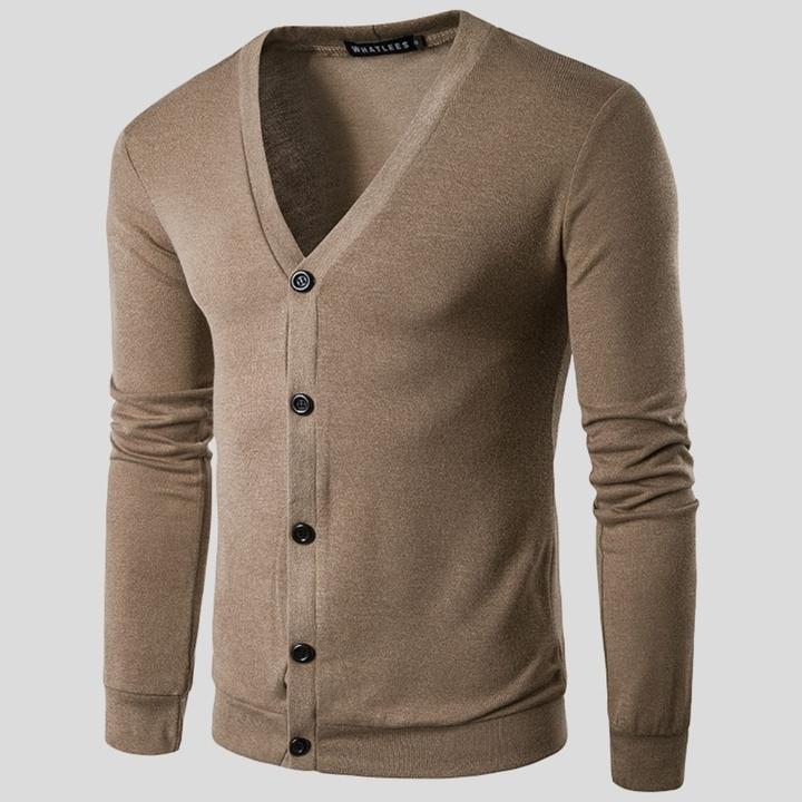 Men's Fashion Simple Casual Sweater Jacket - Comfortable Knit Cardigan