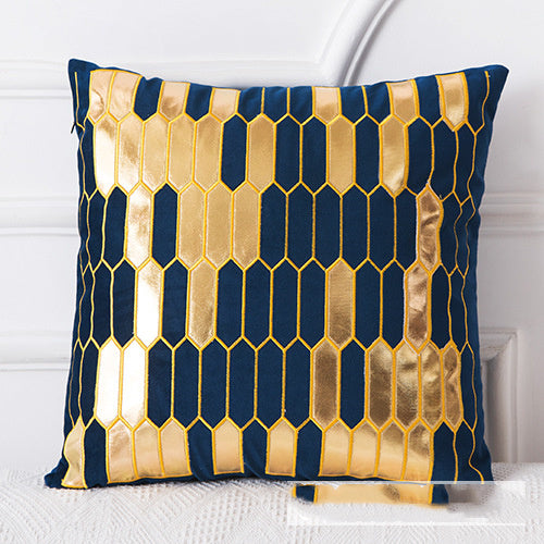 Golden Sofa Pillow Office Car Lumbar Cushion