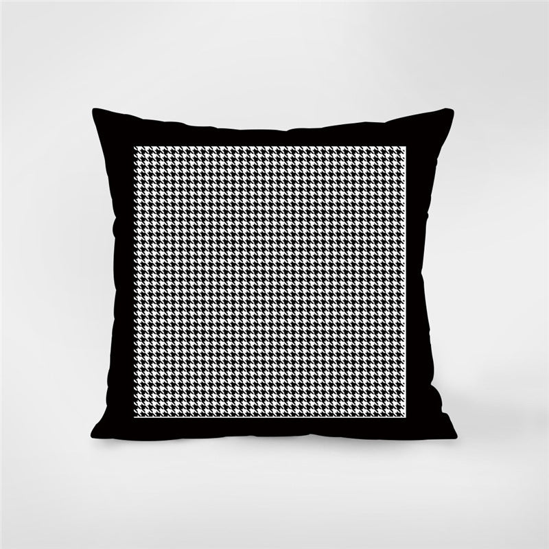 Geometric English Letter Simple And Light Luxury Waist Cushion Pillowcase
