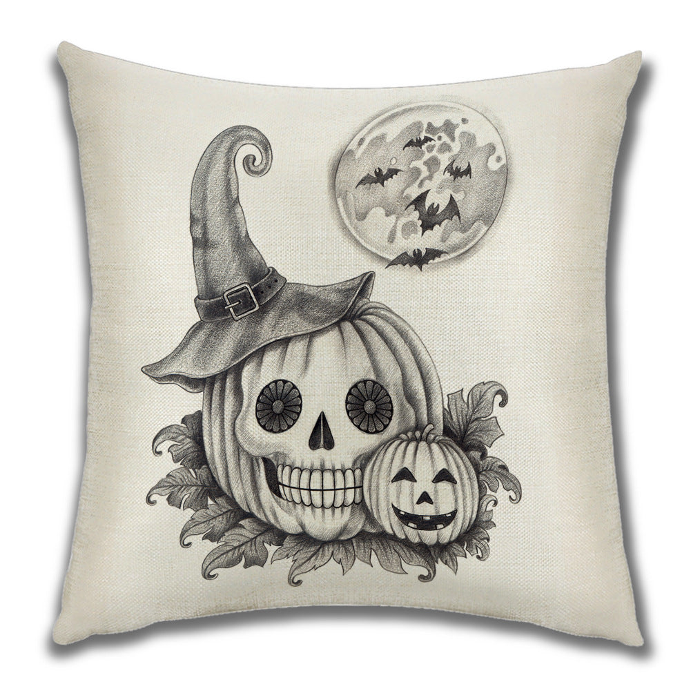 Cartoon Pumpkin Castle Sofa Cushion Cushion Pillowcase