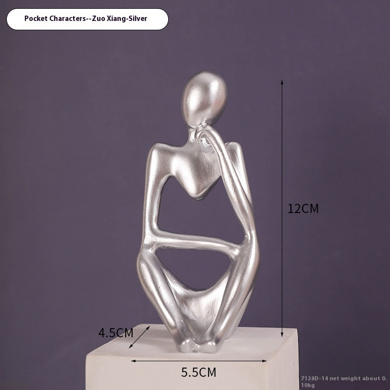 Premium Mini Abstract Home Ornament - Modern Entrance Decoration