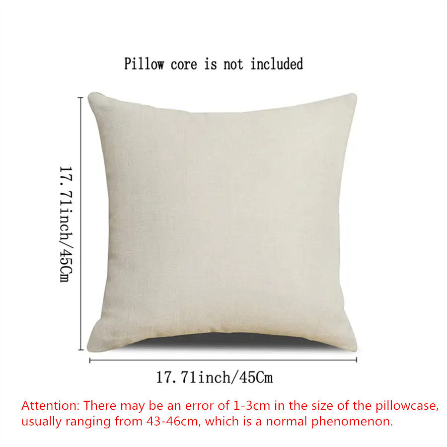 Beautiful Dandelion Printed Linen Pillow Cover Home Sofa Bedroom Cushion Cover