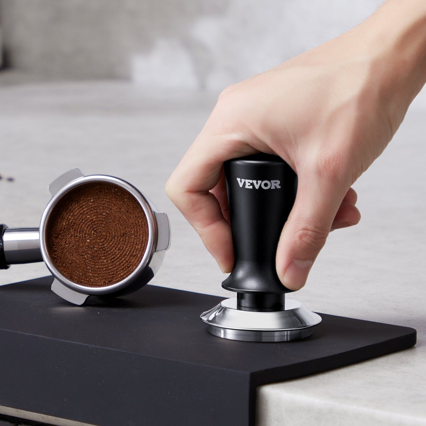 53mm Espresso Tamper Stainless Steel Coffee Tamper With Spring