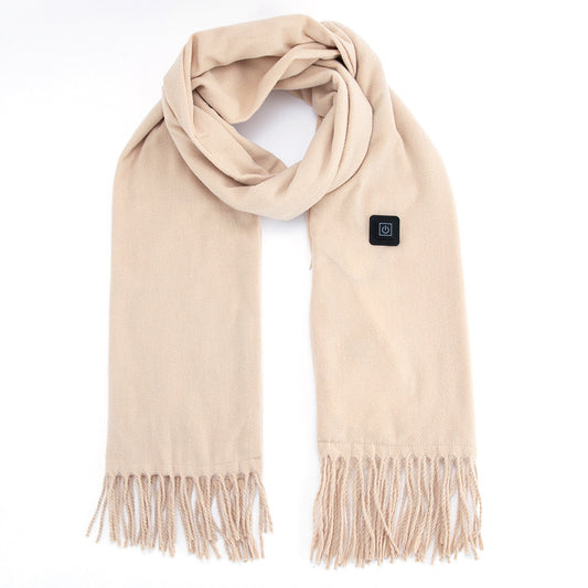 USB Electric Heated Winter Scarf - 3 Heating Modes for Outdoor Activities