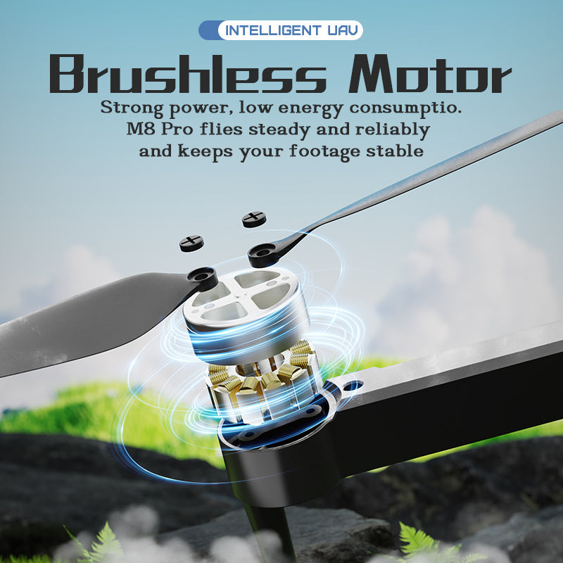 M8 Pro Drone Quadcopter Remote Control Handle Four Axis HD 6K Photography UAV Altitude Fixation Helicopter Toys