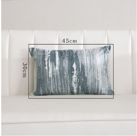 Light Luxury Sofa Cushion Living Room Nordic Velvet Printing Pillow Simple Modern Model Room Pillow Pillowcase