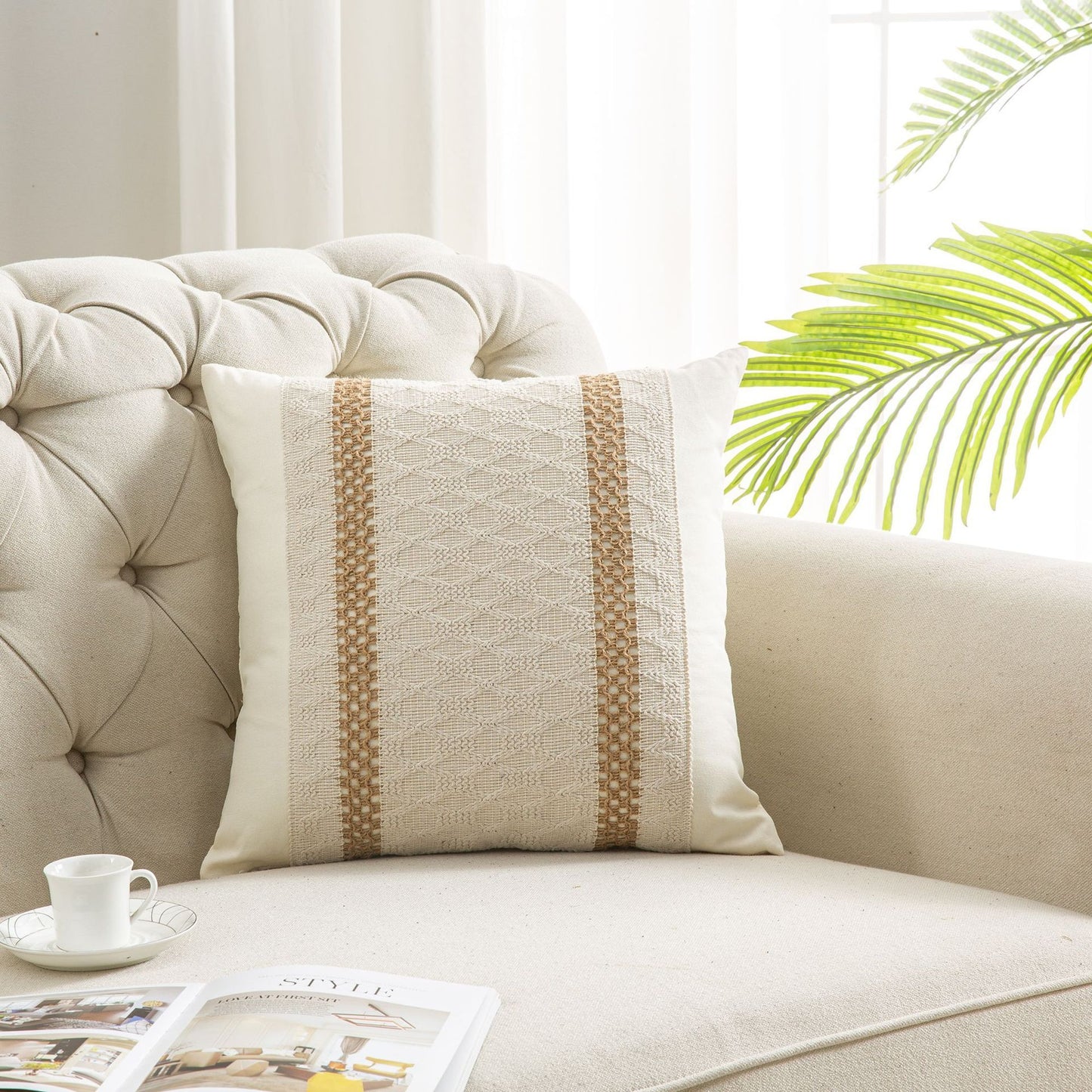 New Cotton And Linen Bohemian Pillow And Cushion Cover