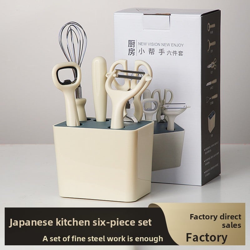 6-Piece Kitchen Tool Set - Essential Baby Food Prep & Multi-Function Utensils