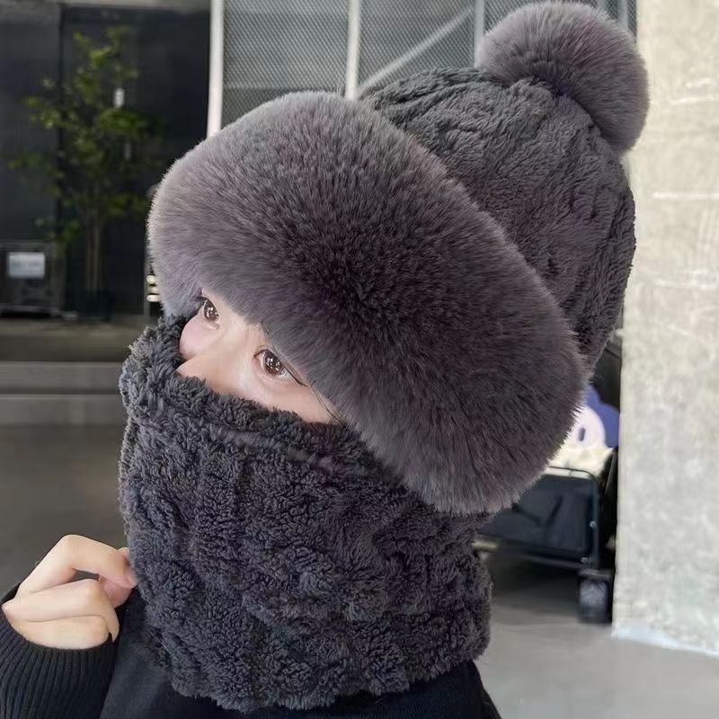 Women's Outdoor Hat - Ear & Wind Protection Single-Layer Fleece-Lined Winter Cap