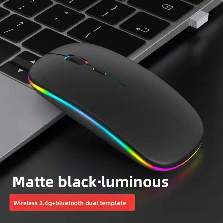 Bluetooth Dual-Mode Wireless Mouse - 2.4G + Bluetooth Rechargeable Silent Mouse