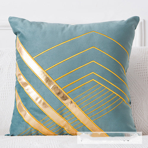 Golden Sofa Pillow Office Car Lumbar Cushion