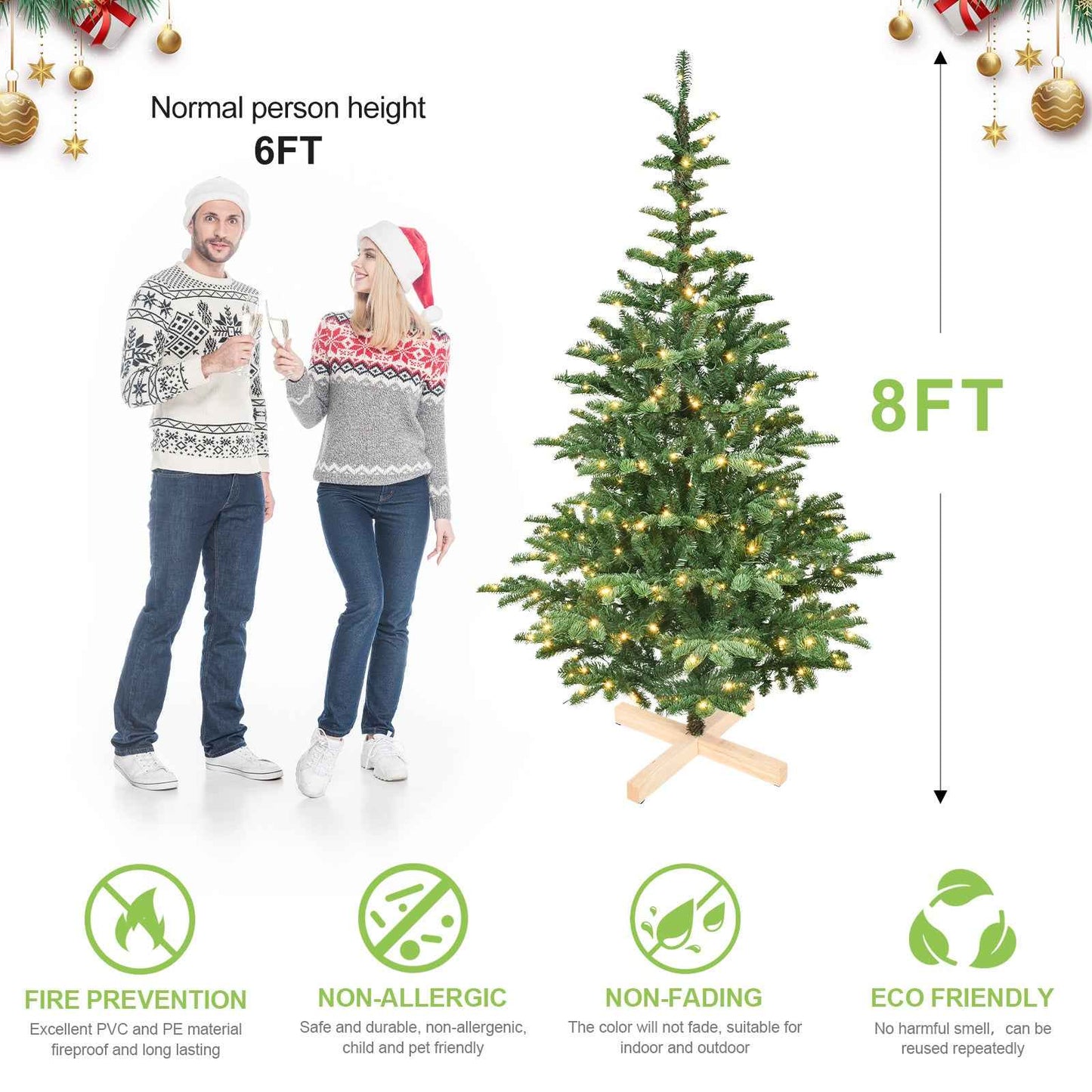 PE/PVC Christmas Tree - Premium Holiday Decoration Tree