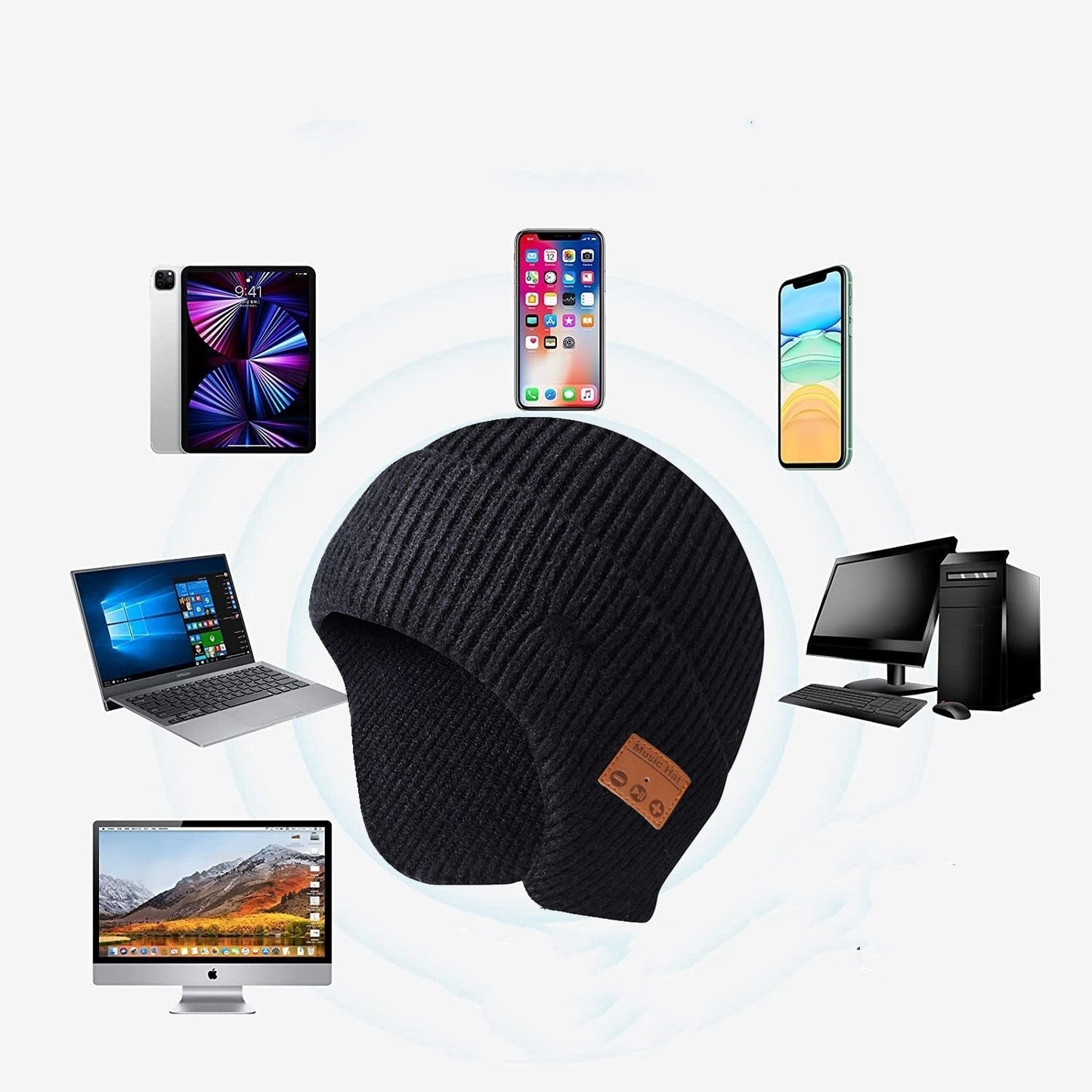 Thickened Bluetooth Cap - Knitted Wireless Music Beanie