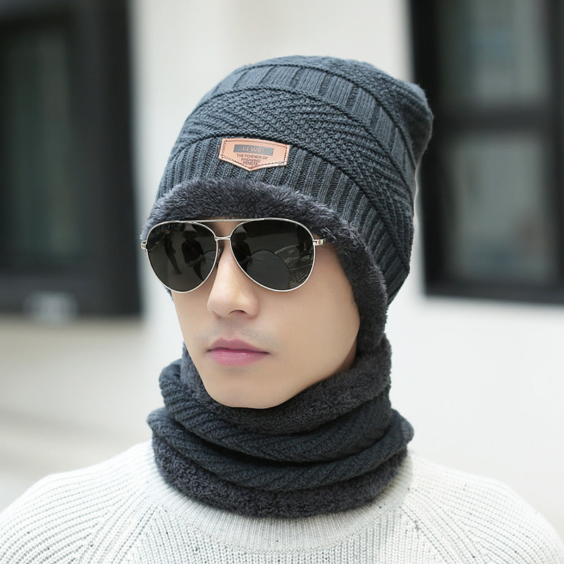 Premium Winter Beanie Hat & Scarf Set - Thick Fleece Lined Knit Cap with Neck Warmer for Men & Women