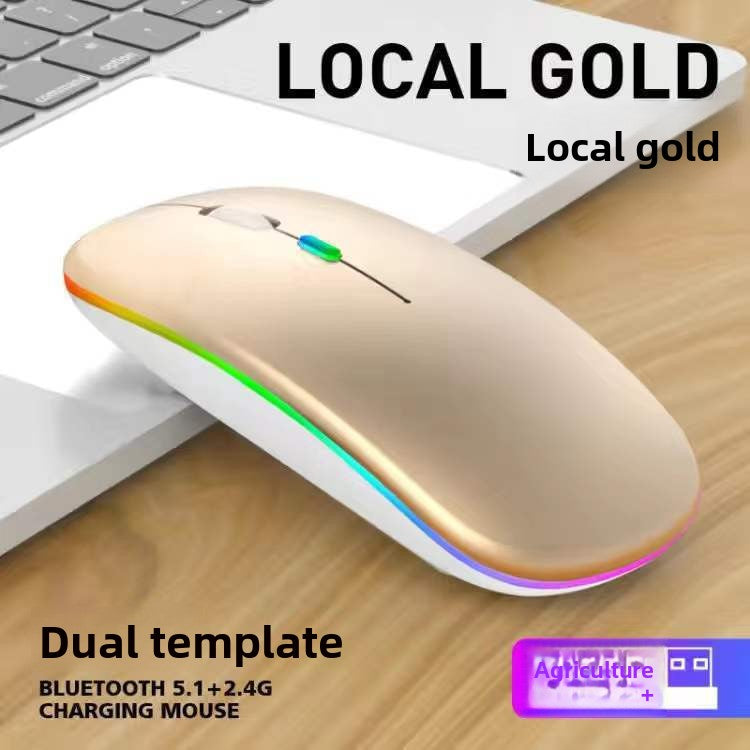 Bluetooth Dual-Mode Wireless Mouse - 2.4G + Bluetooth Rechargeable Silent Mouse