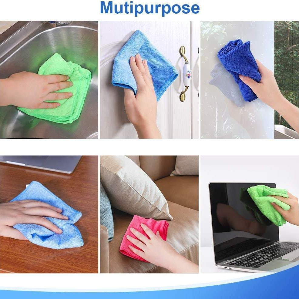 Professional Microfiber Cleaning Cloth Set - Kitchen & Car