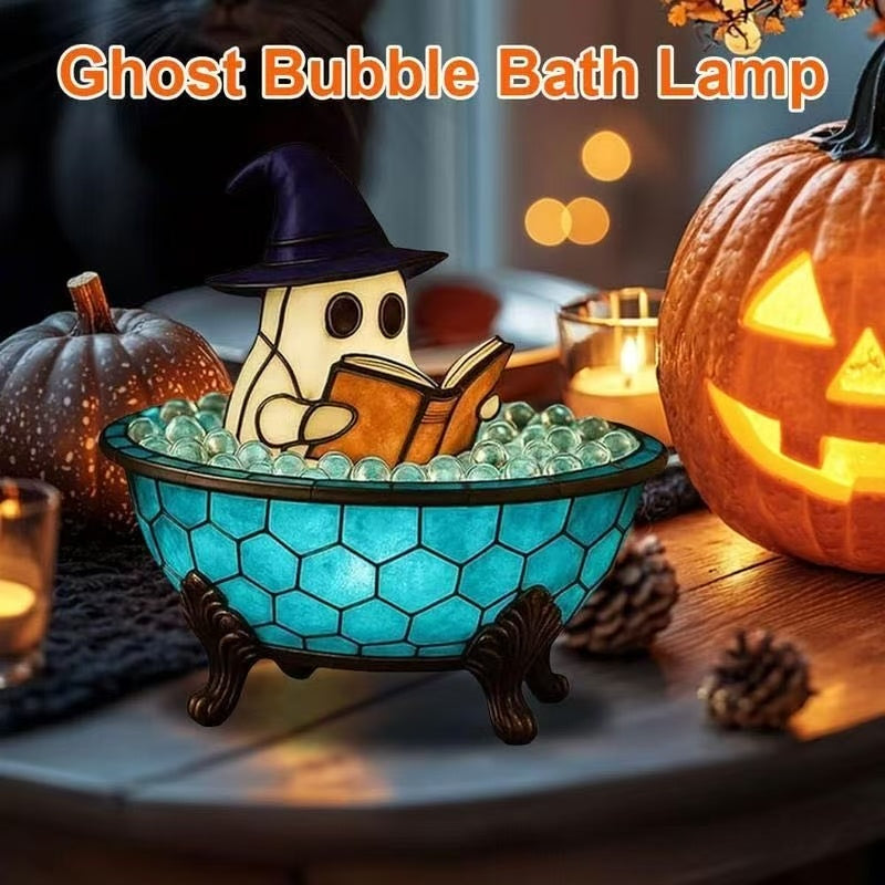 3D Ghost Bubble Bath Luminous Statues - Halloween Bathroom Decor