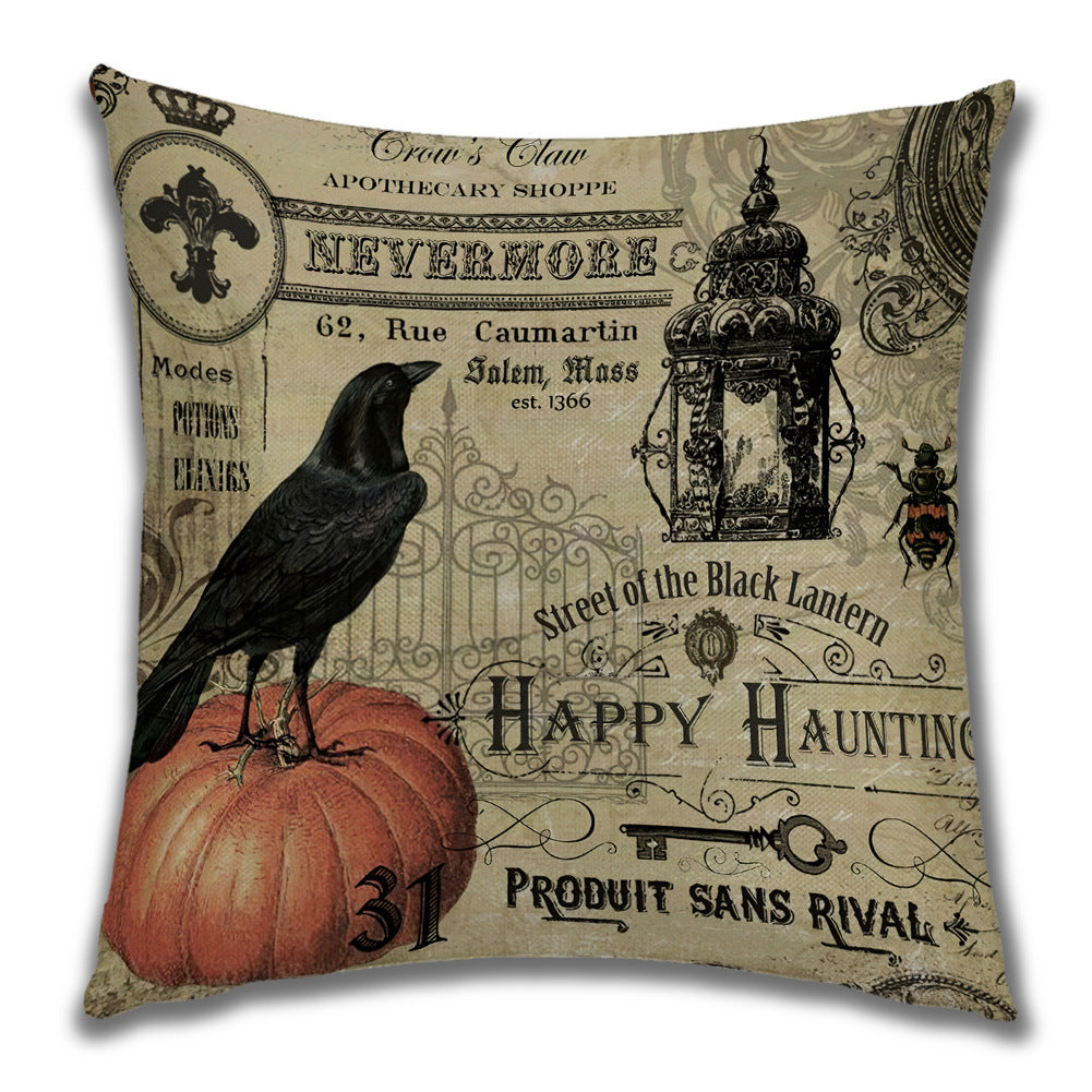 Cartoon Pumpkin Castle Sofa Cushion Cushion Pillowcase