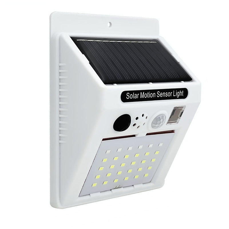 Solar Powered Alarm Light - Remote Control Motion Sensor Security