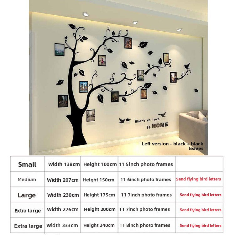 3D Acrylic Photo Tree Wall Stickers