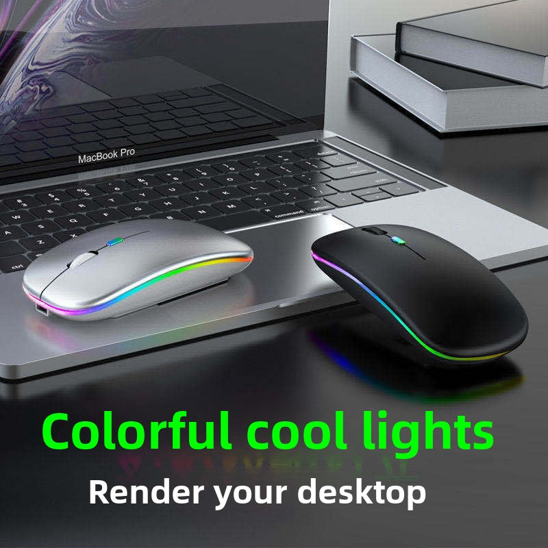 Bluetooth Dual-Mode Wireless Mouse - 2.4G + Bluetooth Rechargeable Silent Mouse
