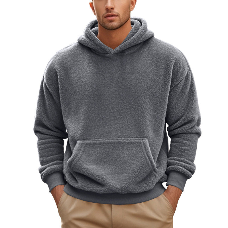 Men's Double-Sided Velvet Loose Sweater - Premium Soft Comfort Top