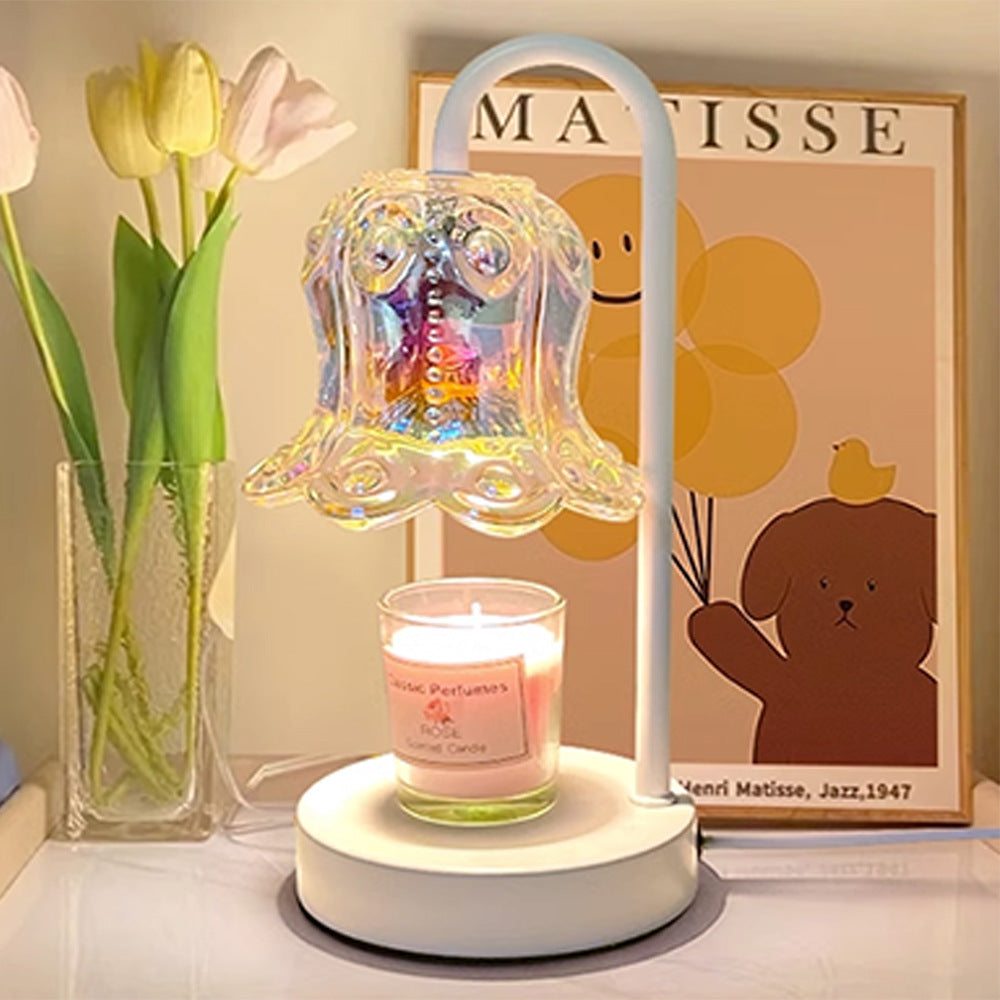 Colorful Glass Bedside Wax Lamp Bedroom