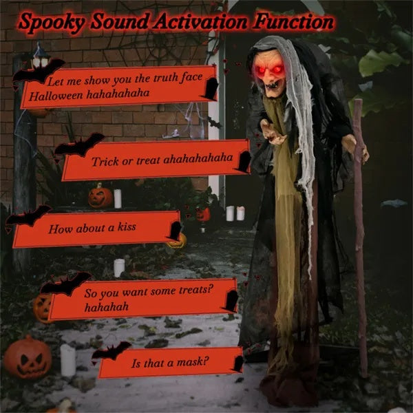 Halloween Witch Prop Decoration - Premium Display Piece