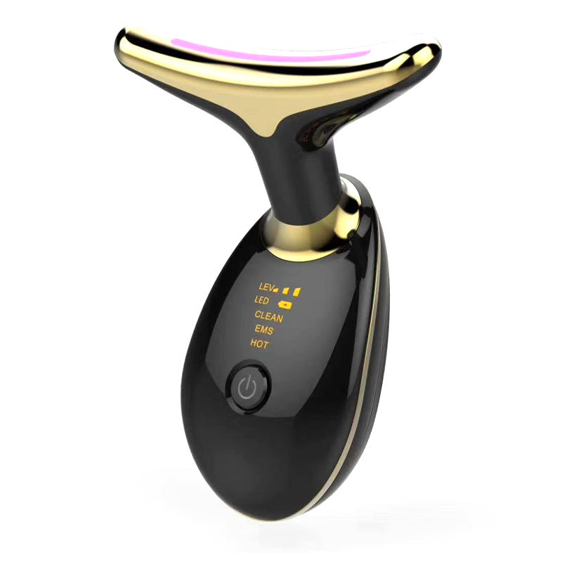 EMS Thermal Neck Lifting Massager - Electric Microcurrent Wrinkle Remover with LED Photon Therapy