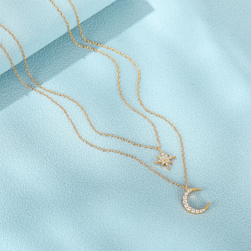 Collier Croissant Vermeil
