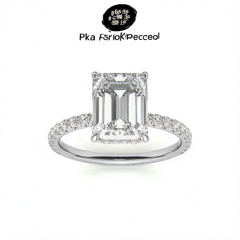 Moissanite Sterling Silver Ring - 1ct Premium Gemstone