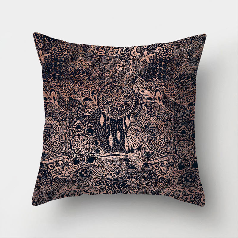 Leather Velvet Pillowcase Sofa Cushion Cover - Luxury Textured Throw Pillow for Home
