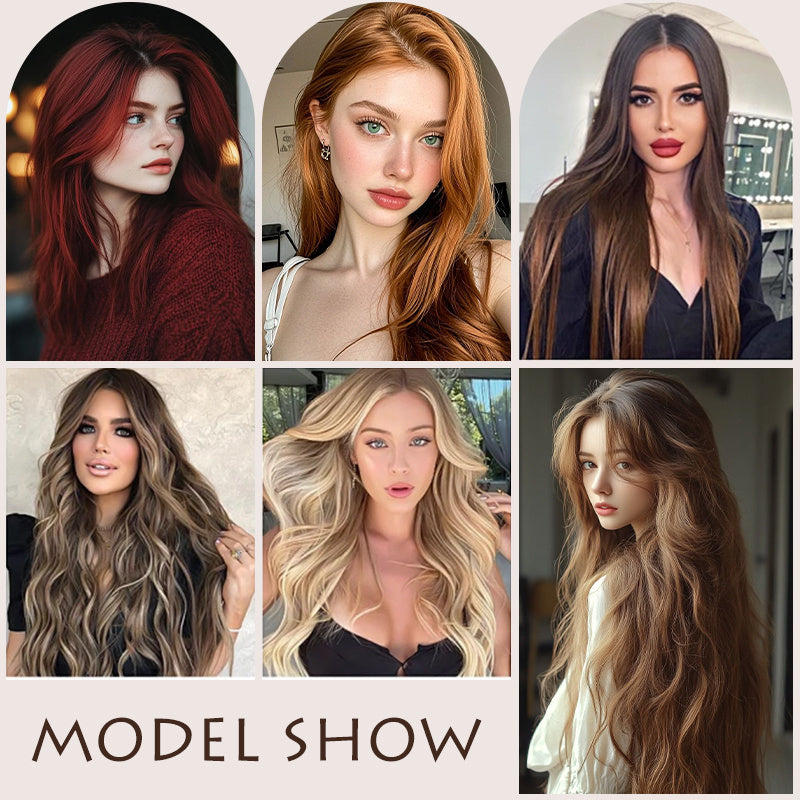 Holdbalance Straight Clip In Hair Extensions 24inch Hair Extensions For Women 6PCS Long Soft Synthetic Natural Hairpieces