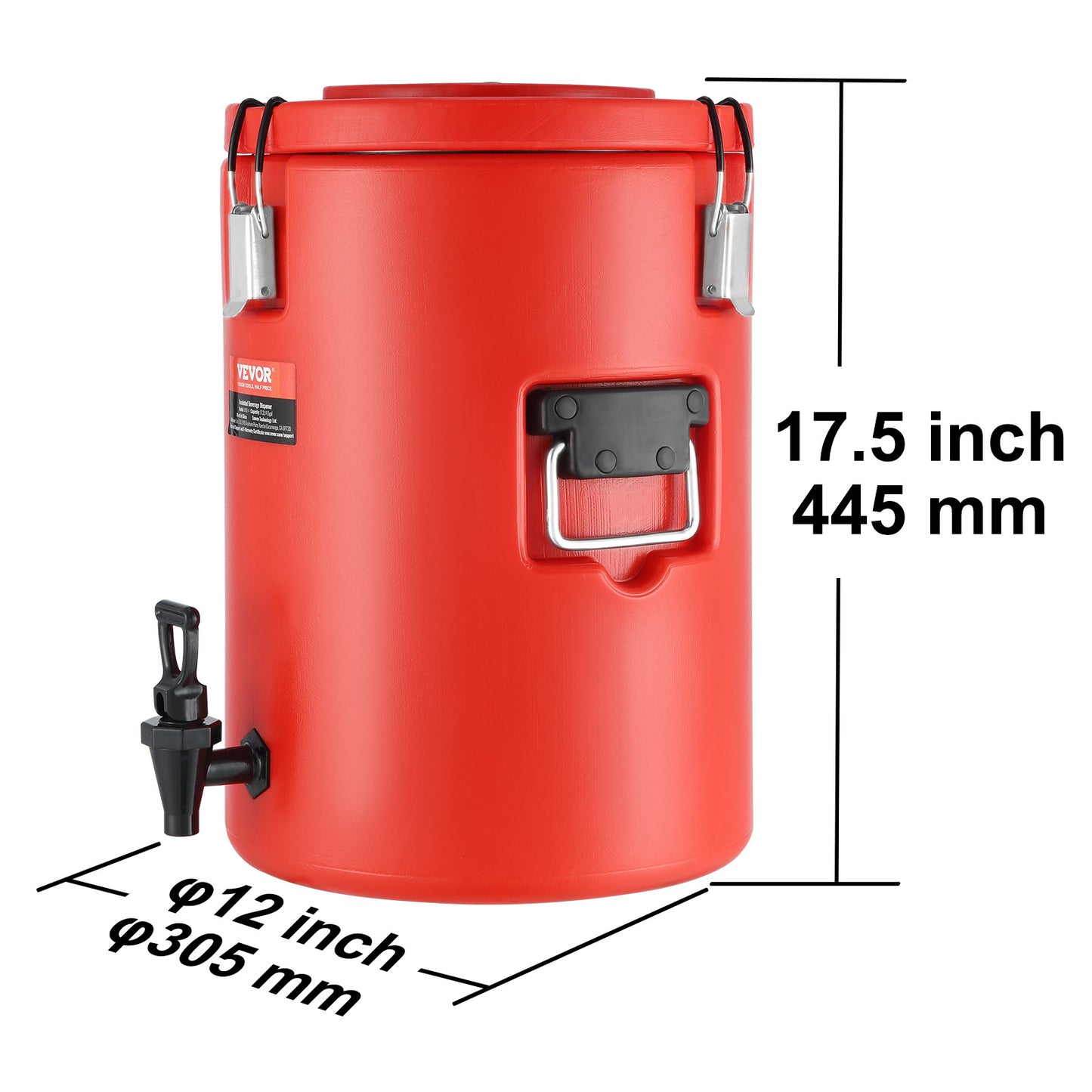 VEVOR Beverage Dispenser - 4.5 Gallon Insulated Coffee & Tea Server with Spigot