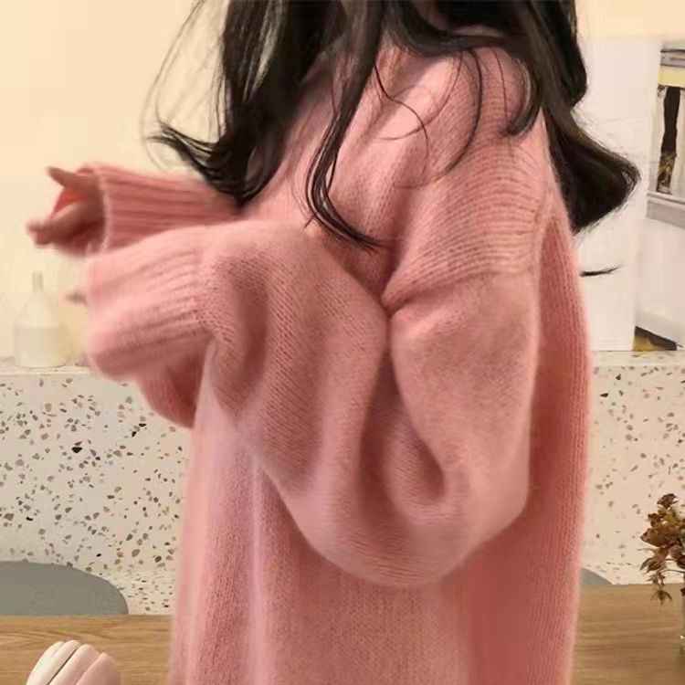 Lazy And Gentle Japanese-style Knit Base Layer For Outerwear