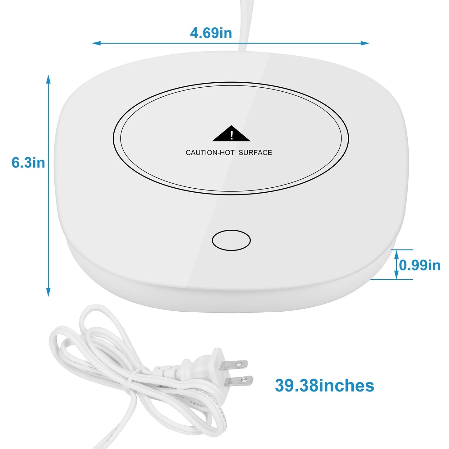 Coffee Mug Warmer - Electric Beverage Heater Pad with Auto Shut-Off Safety