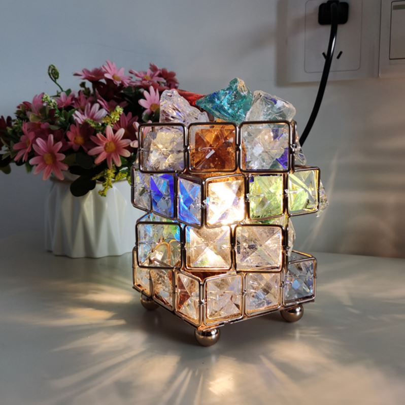 Cute Mini Creative European Table Lamp - Modern LED Crystal Bedroom Night Light Room Decor