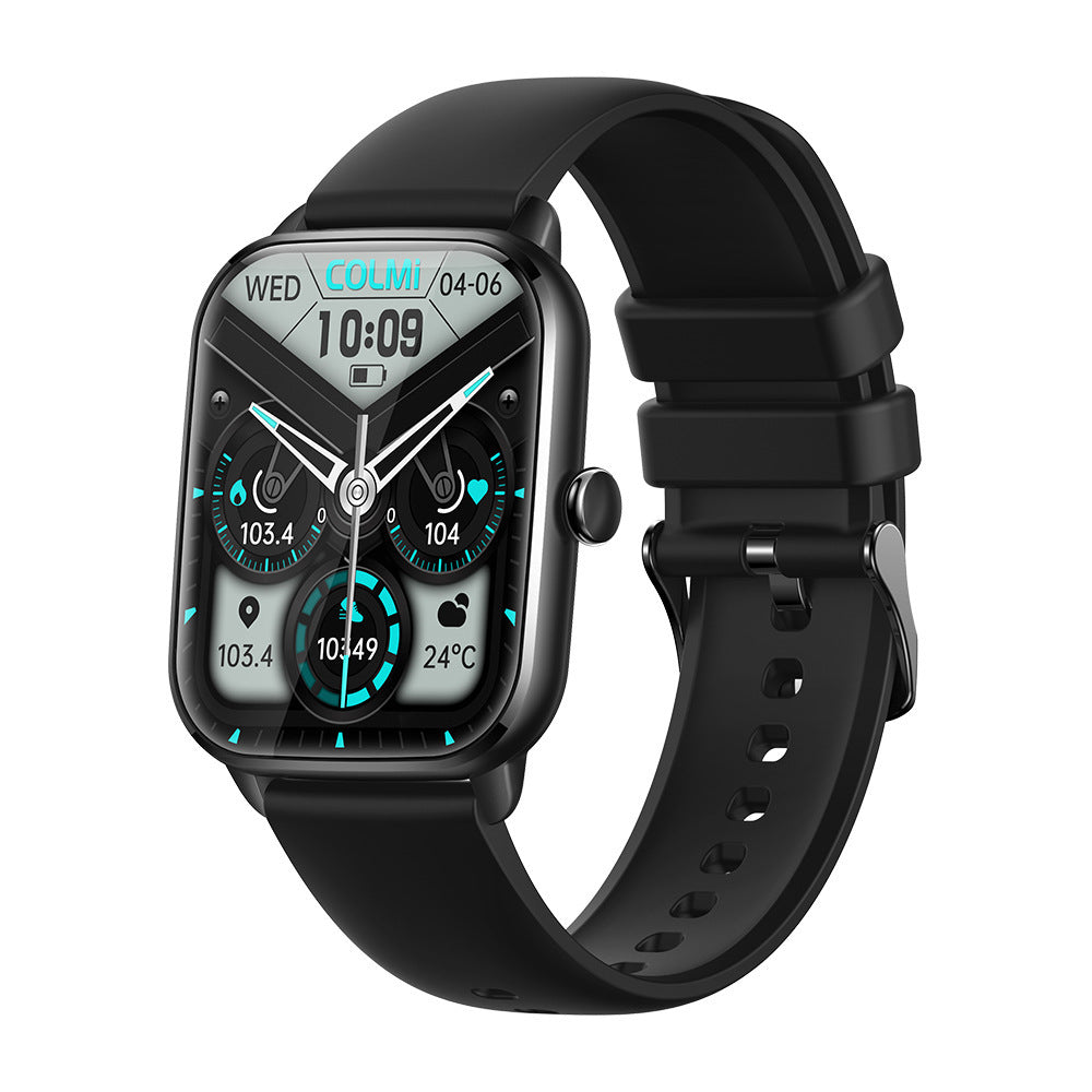 Fitness Smartwatch - Full Screen Heart Rate Monitor with Music Control & Step Tracker