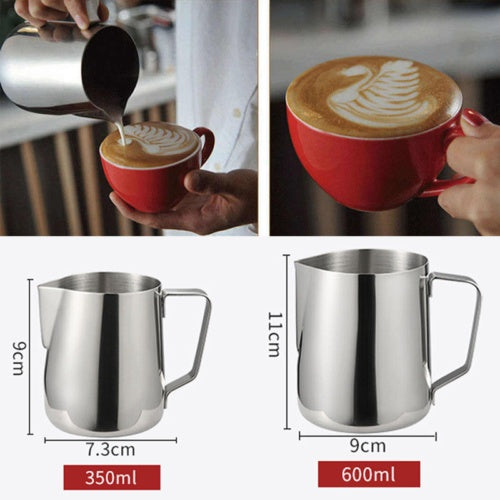 Stainless Steel Milk Frothing Pitcher - 600ml Professional Barista Latte Jug
