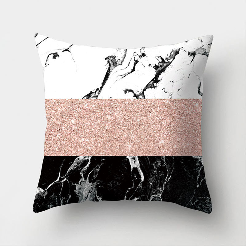 Leather Velvet Pillowcase Sofa Cushion Cover - Luxury Textured Throw Pillow for Home